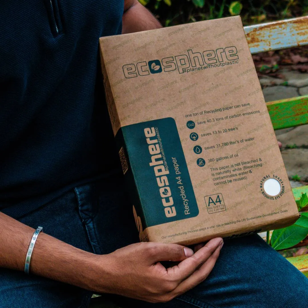 Premium Recycled A4 Sheets – 70, 75, 80 GSM, Made from 100% Recycled Paper - Ecosphere Stationery